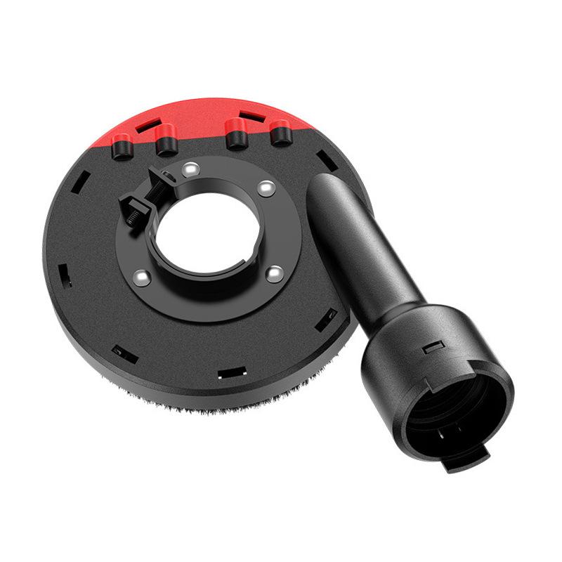 Universal Dust Extraction Cover for Angle Grinder - Complete Set with Bristle Brush and Protective Dust Isolation