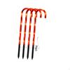 1 Set Candy Cane Lights Decor LED Ground Insert Portable Crutches Easy To Install for Christmas Yard