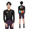 Mens Long Sleeve Cycling Jersey Breathable Quick Dry Stretch Performance Bike Shirt Road