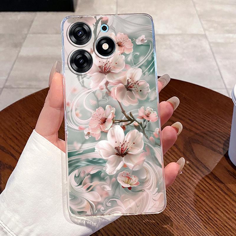 For Tecno Spark 10 Pro Case KI7 Silicone Aesthetic Cute Cat Back Cover for Techno Spark 10 Pro Transparent Soft Phone Case