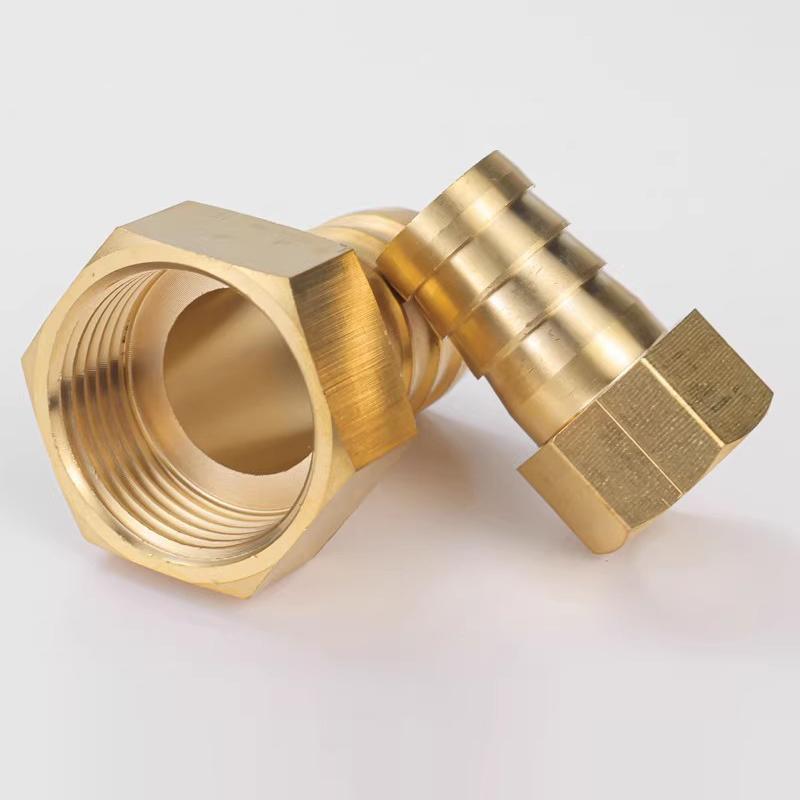 Hongtu Brass Female Thread Hose Connector - 1/8" 1/4" 3/8" BSP, 6-18mm Barb Tail End Fitting (Copper Adapter/Coupler)