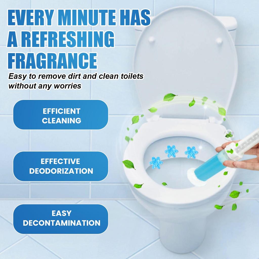 Jakehoe Toilet Flower Cleaner Toilet Deodorizer Clean Odor Urine Stain and Scale Remover for Toilets