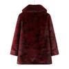 Elegant Plus-Size Mid-Length Winter Wool Coat for Senior Women