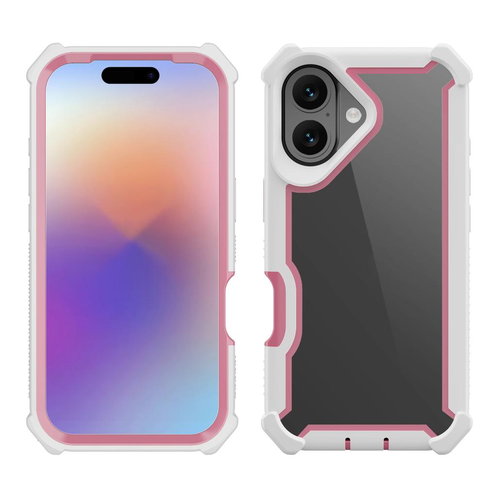 For iPhone 17 Case Clear Detachable 2 in 1 Shockproof TPU+PC Phone Back Cover