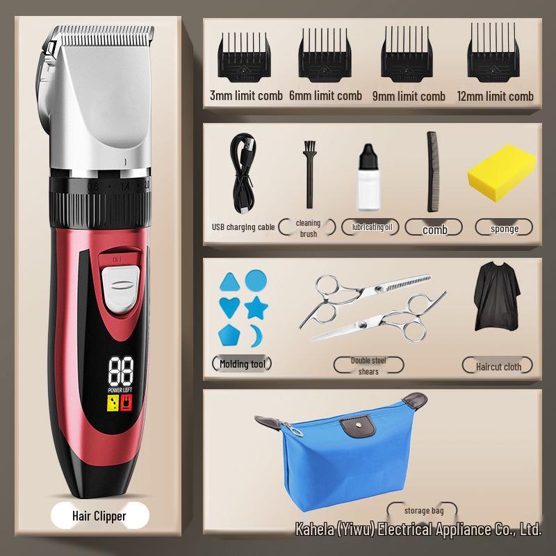Rechargeable Electric Hair Clipper & Trimmer Combo for Self-Haircuts