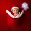 Baby Kerstmutsen & Zak Fotografie Outfit Kerst Pasgeboren Foto Accessoire Polyester Kostuum Voor 0-4 Weken Oude Baby's