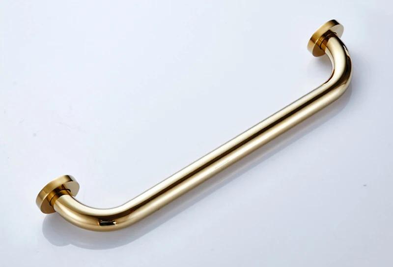 30/40/50cm Bathroom Tub Toilet Handrail Brass Gold Finish Grab Bar Shower Safety Support Handle Towel Rack