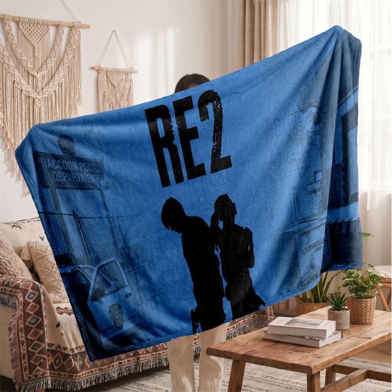 Warm Flannel BlanketResident Evil Soft Cozy Throw Blanket for Bedroom Couch
