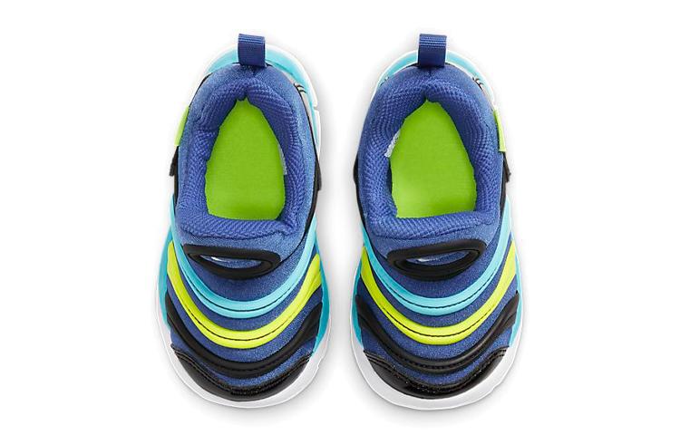 Nike Dynamo Free Low top Toddler Shoes Black Blue Yellow Infant And Toddler 343938-434