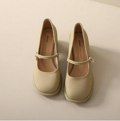 2025 Summer Fashion: Women's Retro Chunky Heel Mary Jane Shoes with Sweet Square Toe and Buckle Strap