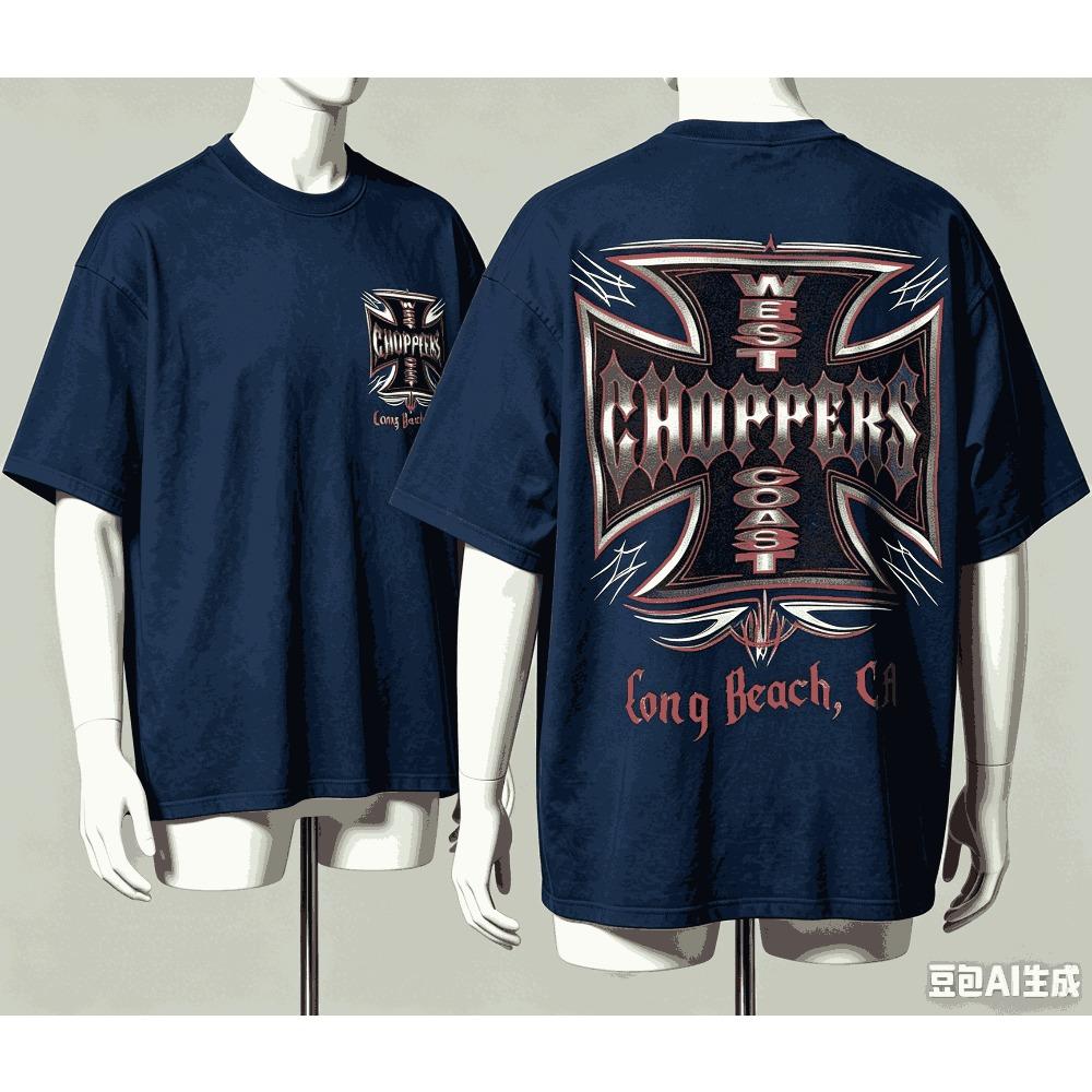 West Coast Choppers per Regalo Fan T-shirt Uomo Donna Harajuku Oversize Unisex Manica Corta Streetwear alta qualità Coppie Classico morbido Retro Moda