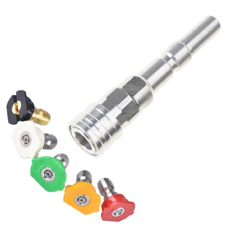 Foam Cannons Adapter Car Washer Adapter Cleaner Converter Car Washing Accessories 1/4in Quick Connect with Nozzles