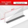 Transparente L-förmige magnetische PVC-Regalteiler für Supermärkte und Kioske