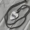 Rock Band My Chemical Romance Necklaces Cosplay MCR Stainless Steel Guitar Pick Pendant Necklace Cos Accessories Christmas Gifts 6