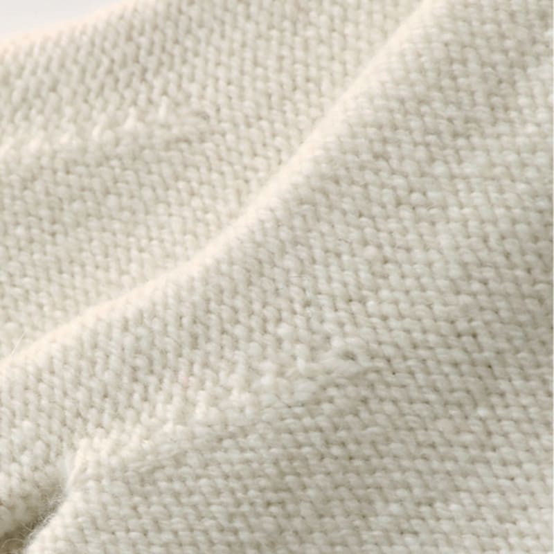 NOTHING WRITTEN Alpaca Knit Mittens (Ivory)