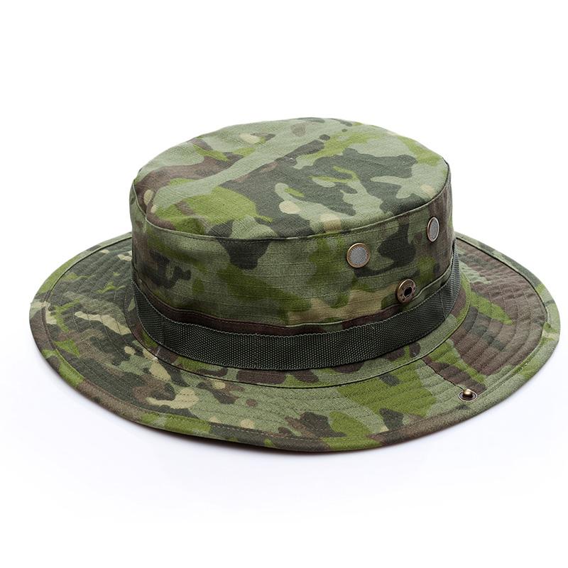 23 Farben Outdoor Bucket Hat Verdickter Boonie Hut Top Qualität Fischerhut Jagd Camping Kappen A0E056