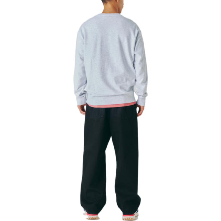 Fila Sweatshirts Unisex Gray Crew Neck Moderate Regular FS2POE3602X-WTM