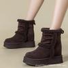 Snow boots increase in height in autumn and winter new platform casual shoes ins trendy small velvet cotton shoes A