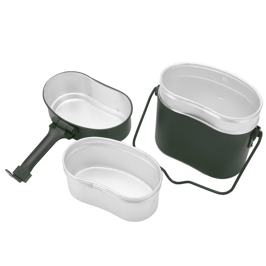 Military Mess Tin Multifunction Nonslip Durable Food Grade Aluminium 180 Celsius  Temperature Resistant