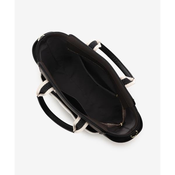 Official Canvas Style Faux Leather Tote Bag 00482410120151 [ANDSHUETTE] Women's Off-White