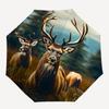 1pc Deer Forest Auto Folding Umbrella, Sturdy And Durable Automatic Folding Umbrella with 8 Ribs, Convenient for Outdoor Use129
