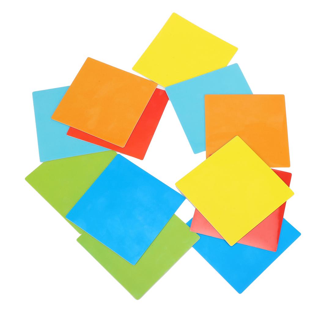 12 buc Autocolant pentru șters uscat Colorat Impermeabil Reutilizabil Notițe adezive tip tablă albă cu marker pentru perete