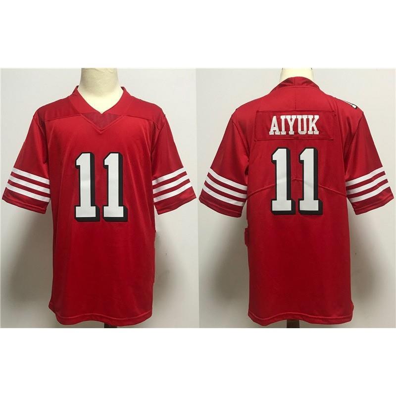 Mens San Francisco 49ers NFL Football Jersey Premium Embroidered Team Sport Shirt Fans Game Day Wear