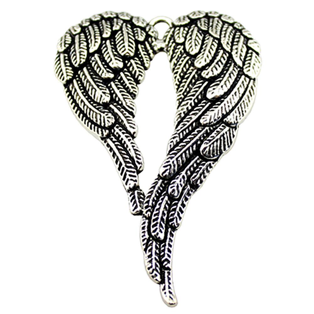 Feather Wing Charms Antique Alloy Pendants For Bohemian Jewelry Making
