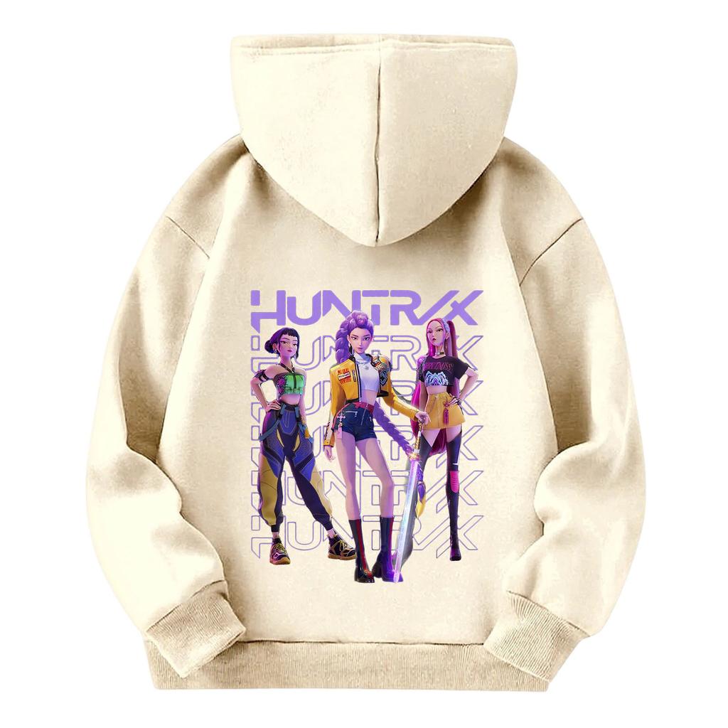 Dětská mikina s kapucí Chlapecká a dívčí módní potištěná mikina s dlouhým rukávem