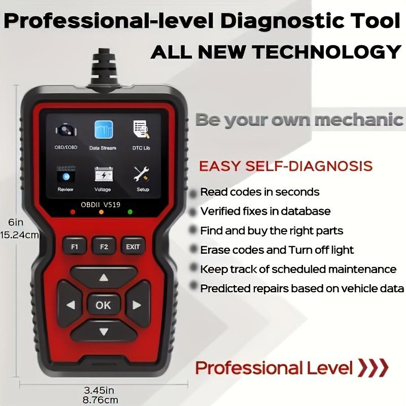 Scanner OBD2 Dati in Tempo Reale Professionale Meccanico Strumento Lettore Codici Diagnostici OBDII per Spia Motore