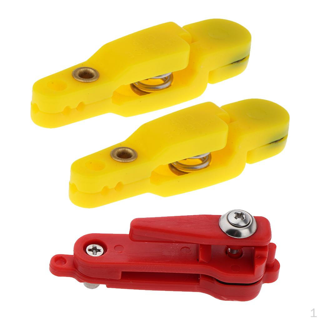 3pcs Padded Heavy Tension Snap Release Clips Weight Planer Board Tackles