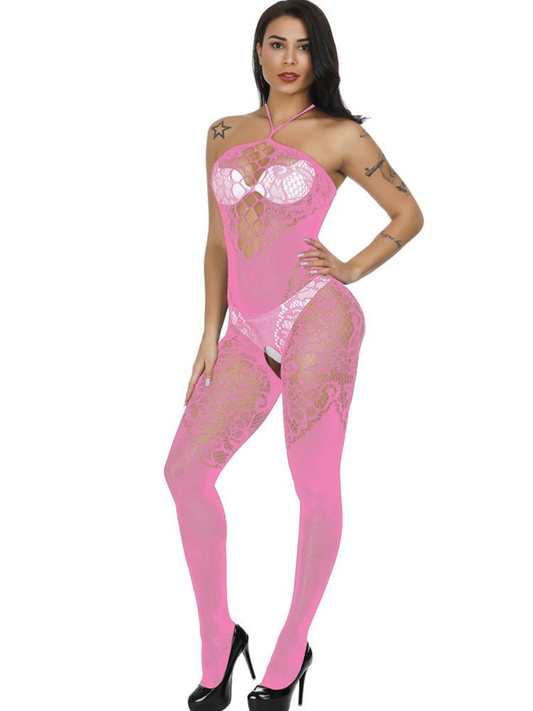Elastic Hot Sexy Lingerie Women Body Erotic Bodystockings Underwear Crotchless Sleeveless Pantyhose Mesh Clothes Plus Nightclubs