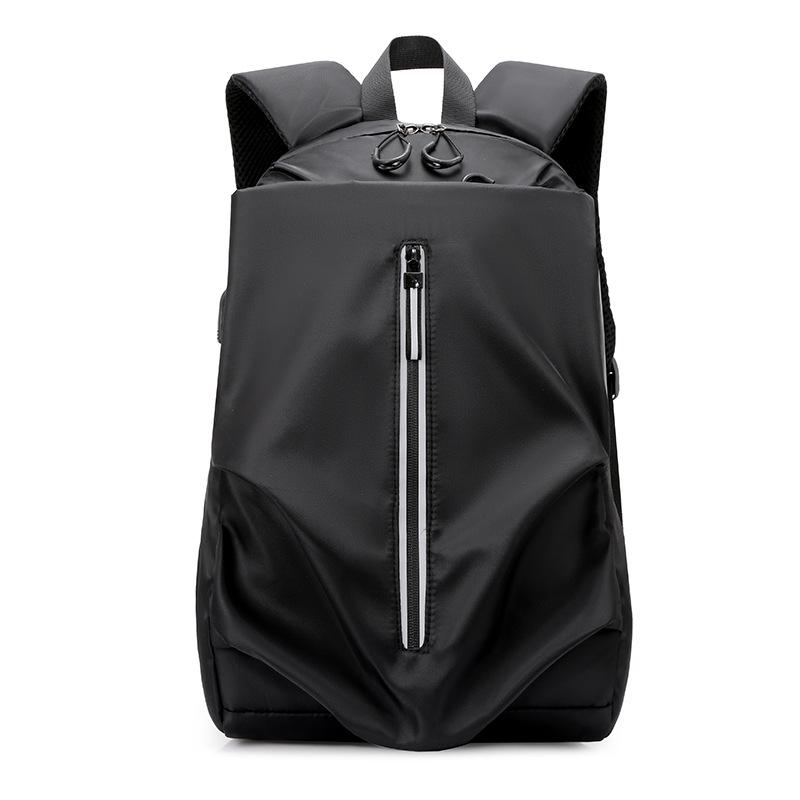 Polyester Student Schoolbag Women's Campus Backpack Simple Men's Backpack Travel Leisure Bag Air Cushion Shoulder