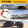 2pcs Breakaway Trailer Cable Trailer Spring Safety Rope Coiled Brake Away Cable