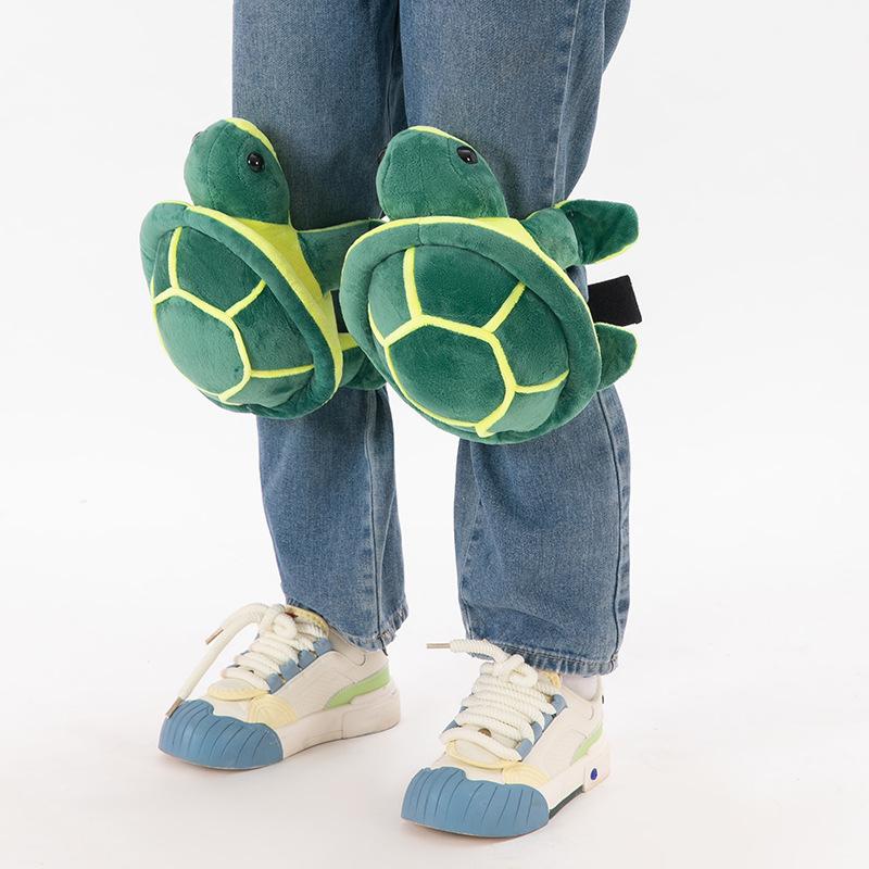 Zimní lyžařské ochranné vybavení Želva plyšová hračka Prdící polštář Měkké roztomilé hnědé medvídě Chrániče kolen Chránič kyčlí Lyžařská protipádová podložka