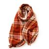 Plaid Scarf Christmas Sweet 2025 Winter Imitation Cashmere Scarf Warm Double-sided Printed Shawl Scarf