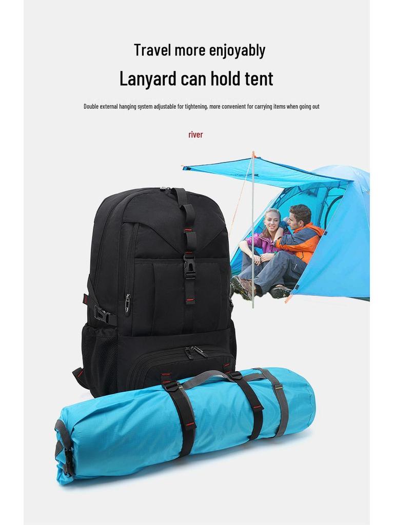 Men's Extra Large Expandable Travel Backpack with Multi-Compartment Storage
