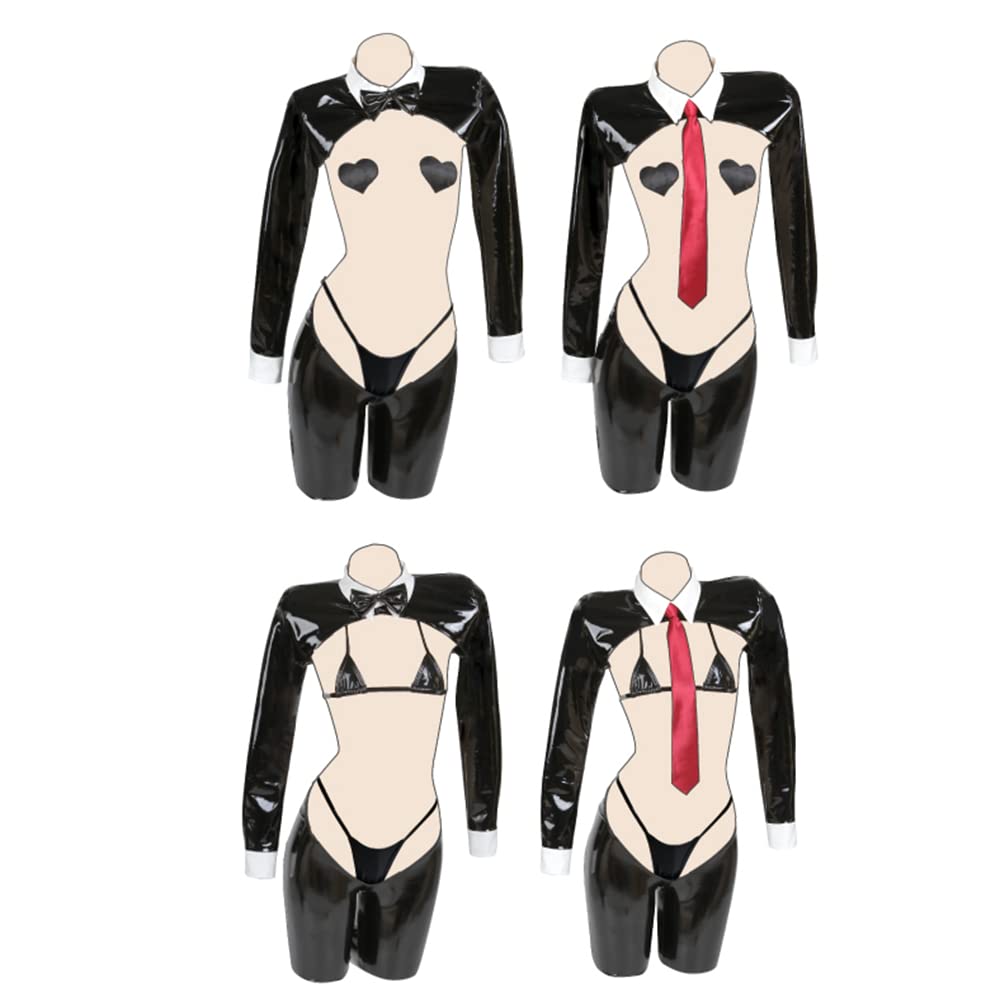 

[Pupubanbanya] [Lavender] Midnight Boy Bunny Girl Cosplay Costume, Halloween Costume, Hostess Costume, Size M+