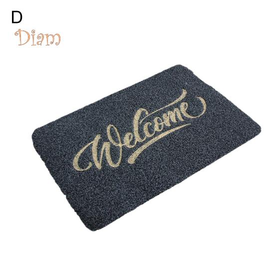 CO&LO Front Door Mat Welcome Letter Print Home Decor Durable Front Entrance Floor Mat for Living Room