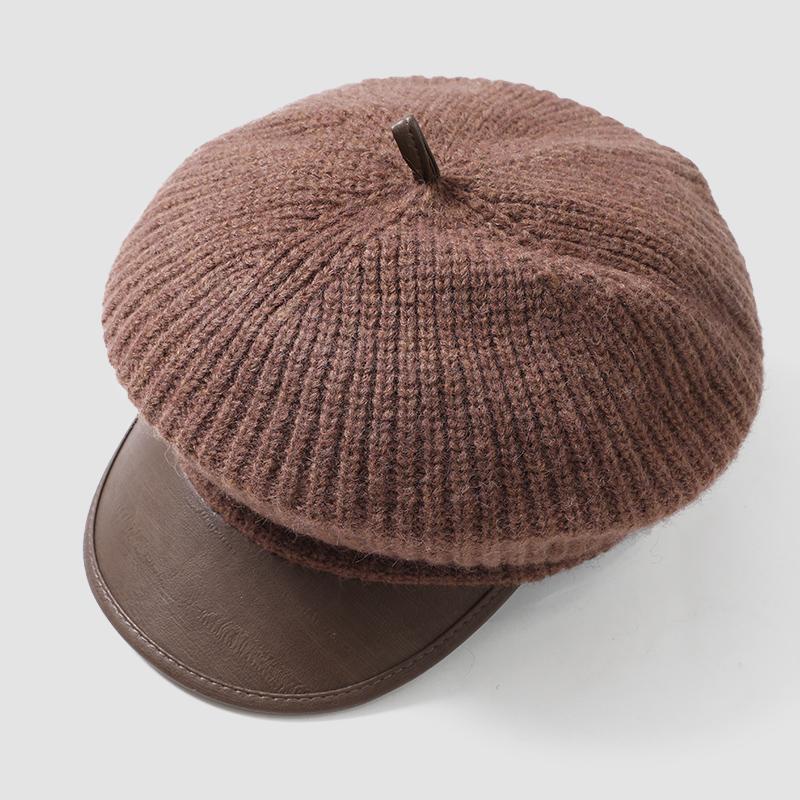 2026 New Young Ladies Wool Winter Fall Knitted Fashion Party Daily Use Warm Artist Beret Hat