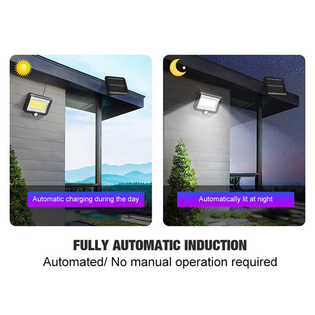 100COB Solar Energy Wall Mounted Night Lamp Motion Light Sensor Outdoor Waterproof Garden Security Light