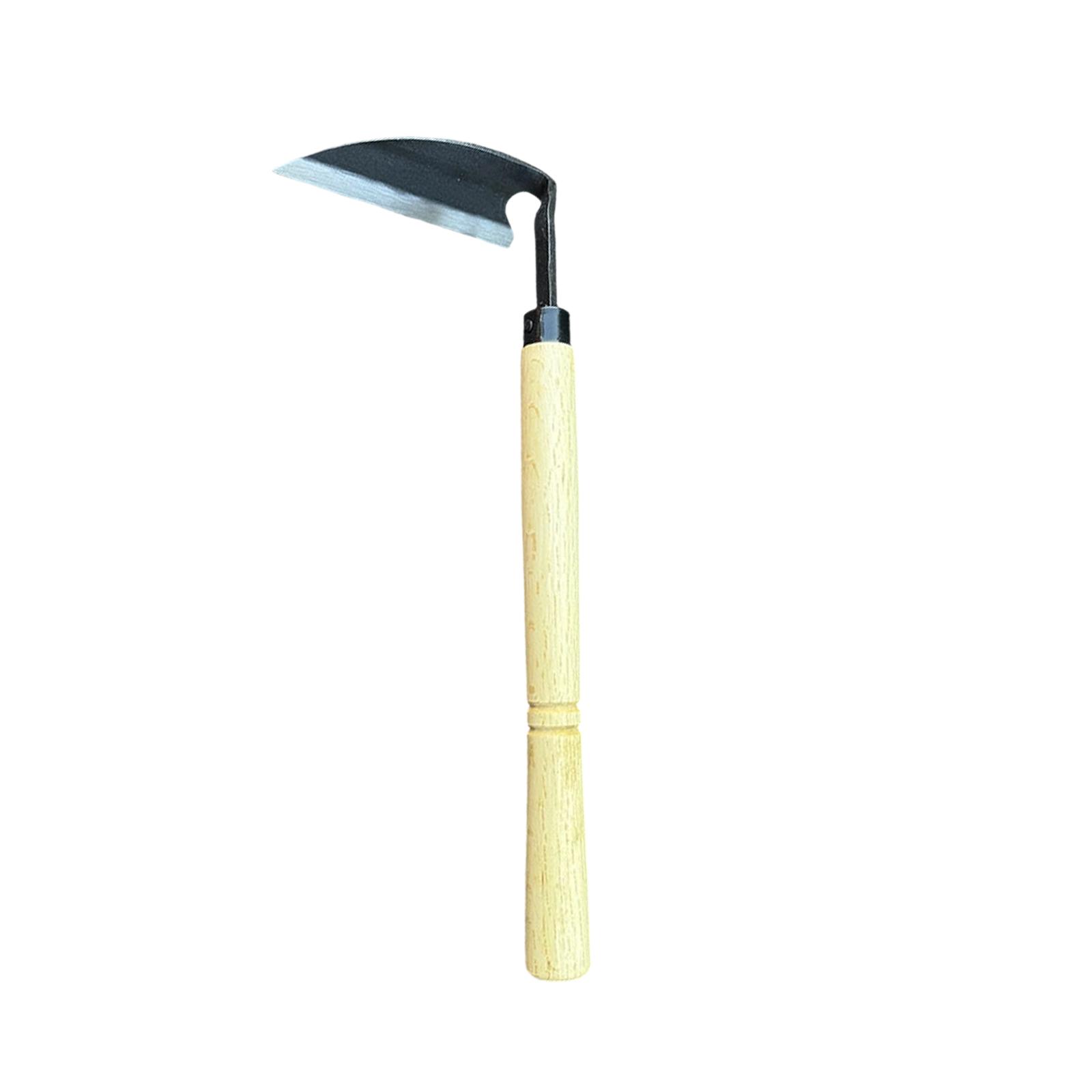 

Garden Tool Hand Hoe Sickle Is Perfect For Weeding And Cultivating. The Edge Is Very Sharp.Right-Handed One Size