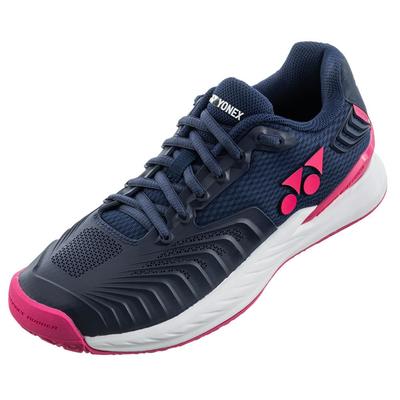 Yonex Power Cushion Eclipse 4 GC Tennisschoenen Damesmaat, Marineblauw/Roze (675), 23,0 cm
