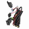 Universal Car LED Fog Light On/Off Switch Kit Relay Wire Harness