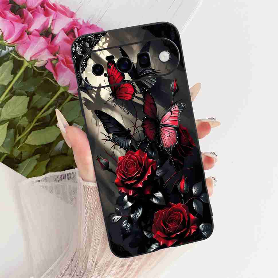 For Google Pixel 10 5G GK2MP Case Silicone TPU Black Cover For Google Pixel10 GLBW0 GL066 Retro Animal Cartoons Phone Cases Capa