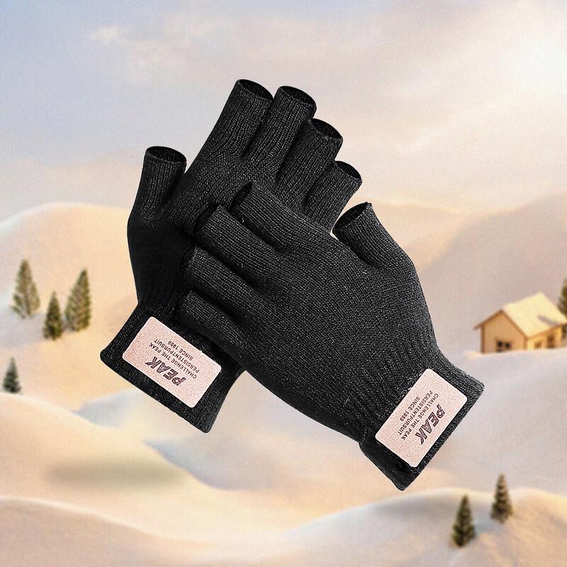 Peak YH23407 Half-Finger Non-slip Warm Gloves