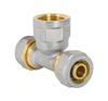Pex-Al-Pex Tee Chrome 1/2-16*16 Girl - D1/2*16*16Td