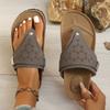 Unisex Toe-Straps Open-Toe Slippers with Fishmouth Design for Women In Fashion Solid Colors and Plus Sizes