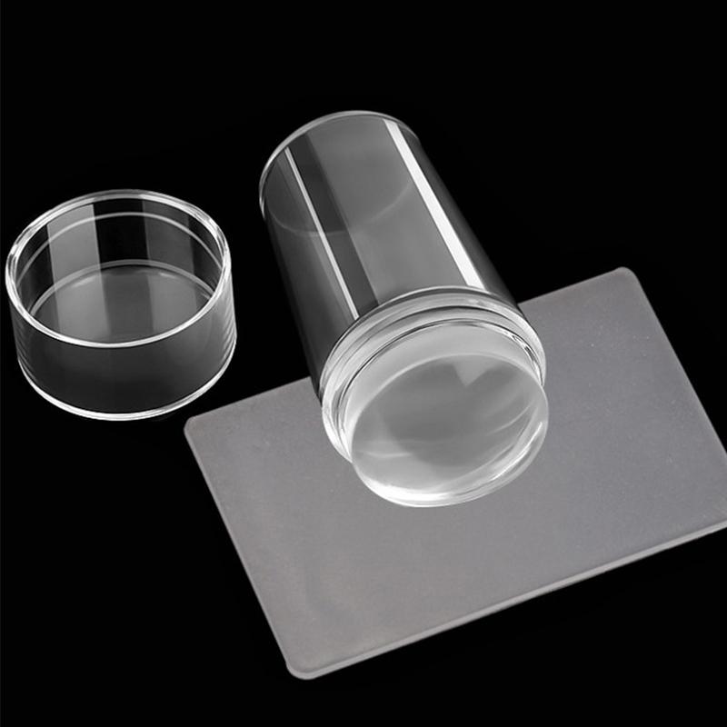 Nails Design Clear Silicone Nail Art Scraper Nails Gel Nail Polish Stamping