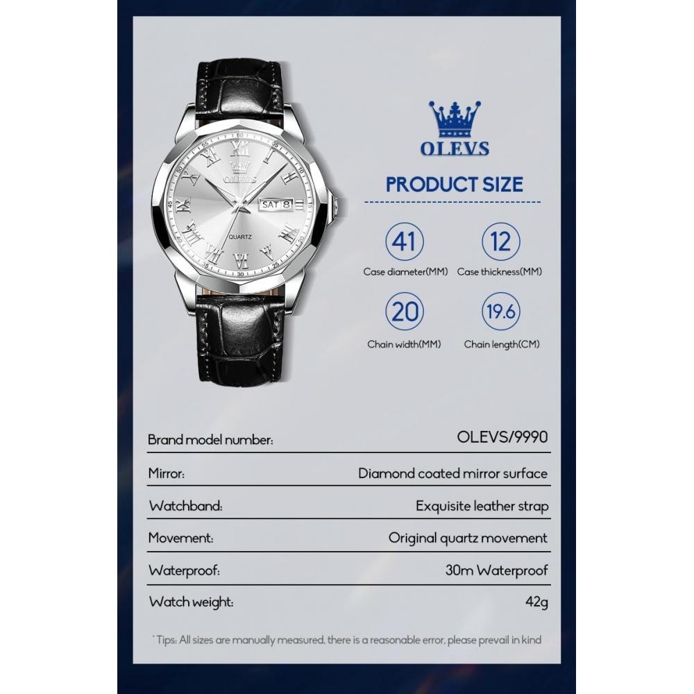 Iqiyi Men S Watch Black Waterproof Analog Quartz Leather Strap buSineSS StyliSh 